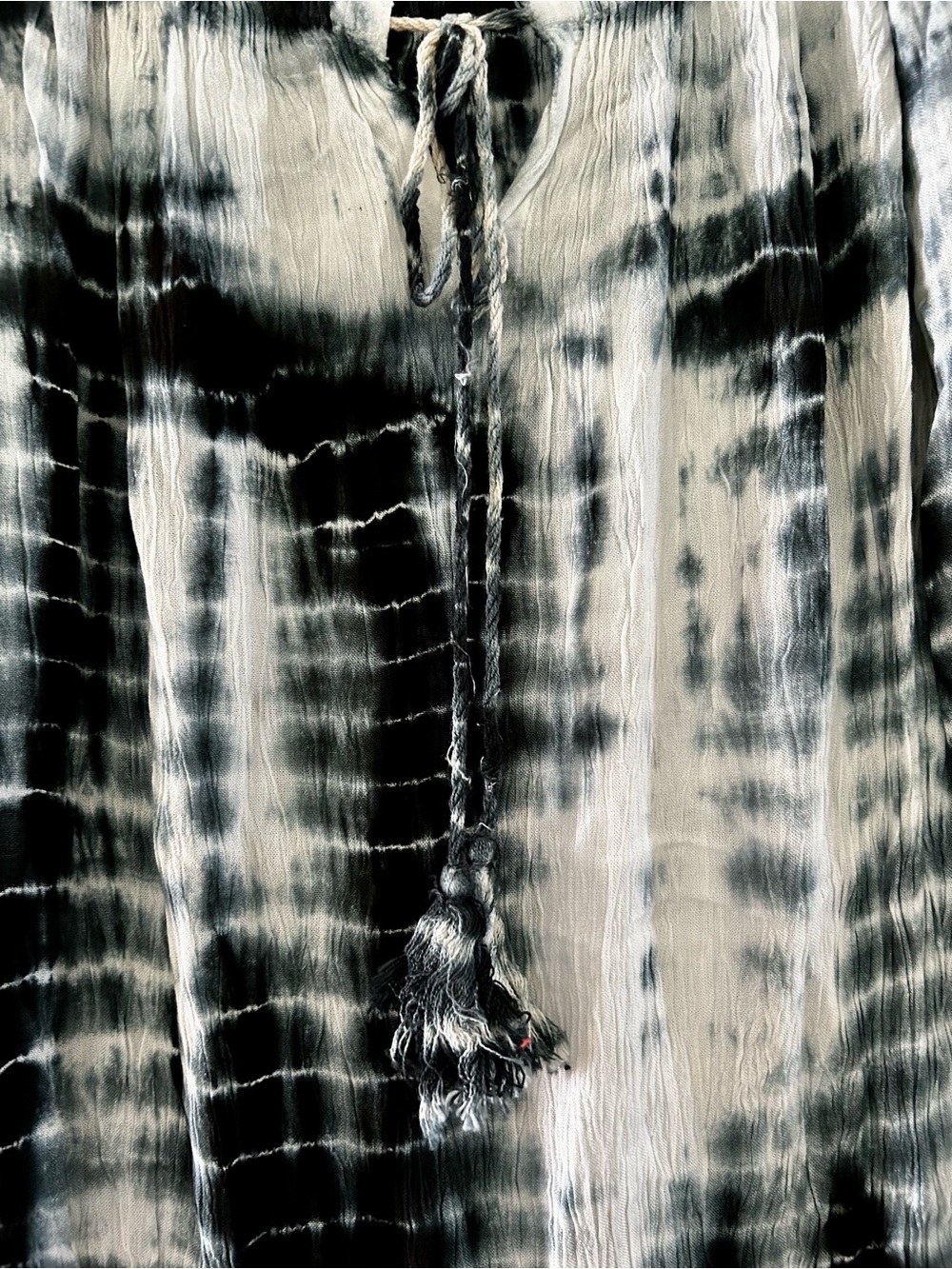 Riviera Sun Tie-Dye Blue & White Romper - Picture 4 of 5